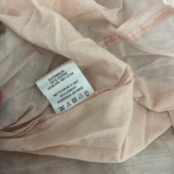 Sea New York  cotton prairie puffy long sleeve floral motif ruffle skirt dress - Picture 16 of 17